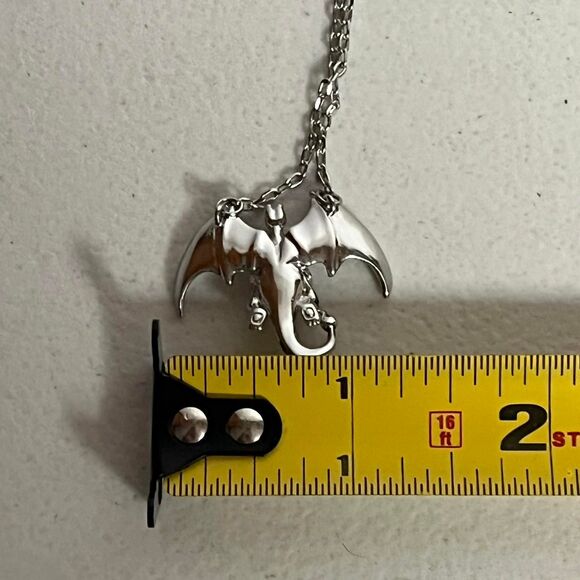 Charizard Pokemon Charm Pendant Necklace Charmander Jewelry Chain - Picture 7 of 7